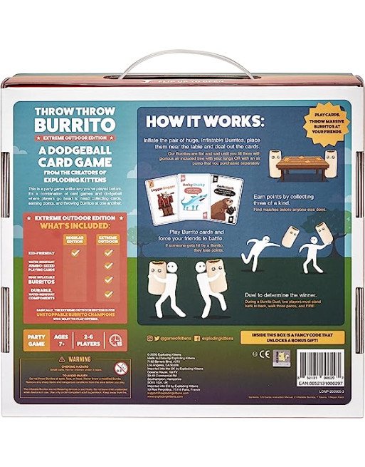 Throw Throw Throw Burrito Extreme Outdoor Edition Idioma Inglés